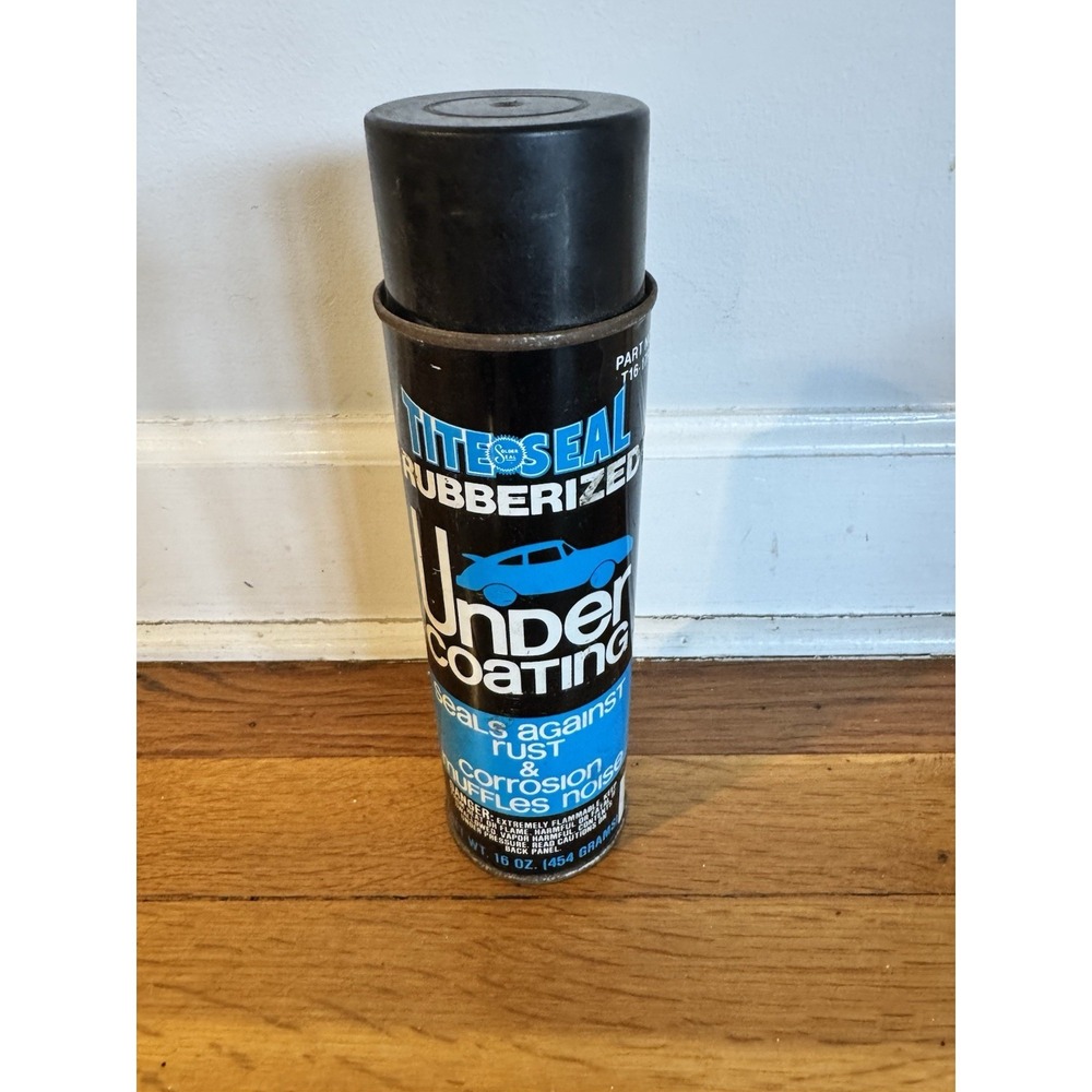 Vintage Tite Seal Rubberized Under Coating Car Aerosol Spray Can‎ 16 Oz NEW